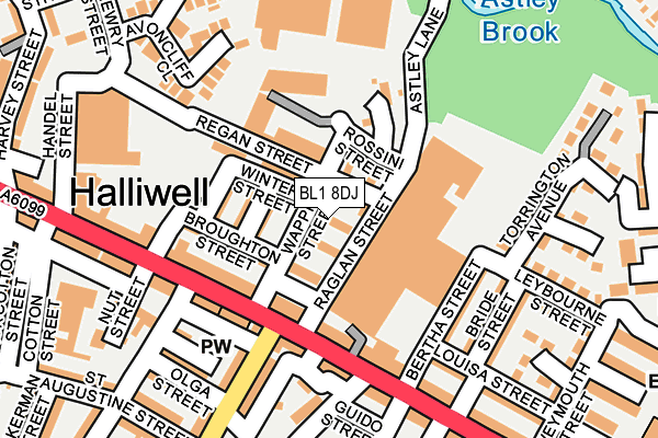 BL1 8DJ map - OS OpenMap – Local (Ordnance Survey) BL1 8DJ map - OS OpenMap – Local (Ordnance Survey)