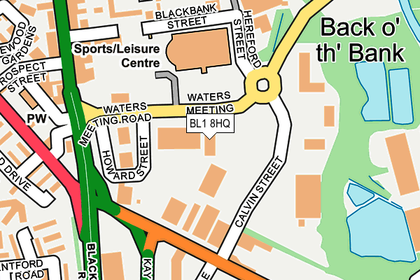 BL1 8HQ map - OS OpenMap – Local (Ordnance Survey) BL1 8HQ map - OS OpenMap – Local (Ordnance Survey)