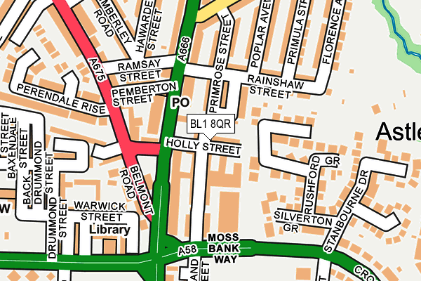 BL1 8QR map - OS OpenMap – Local (Ordnance Survey) BL1 8QR map - OS OpenMap – Local (Ordnance Survey)