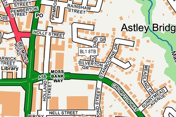 BL1 8TB map - OS OpenMap – Local (Ordnance Survey) BL1 8TB map - OS OpenMap – Local (Ordnance Survey)
