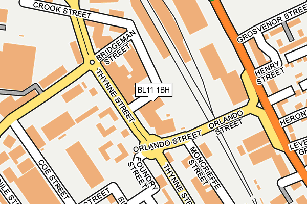 BL11 1BH map - OS OpenMap – Local (Ordnance Survey) BL11 1BH map - OS OpenMap – Local (Ordnance Survey)