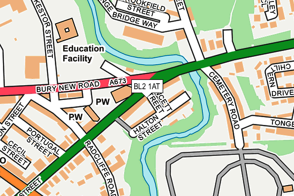 BL2 1AT map - OS OpenMap – Local (Ordnance Survey) BL2 1AT map - OS OpenMap – Local (Ordnance Survey)