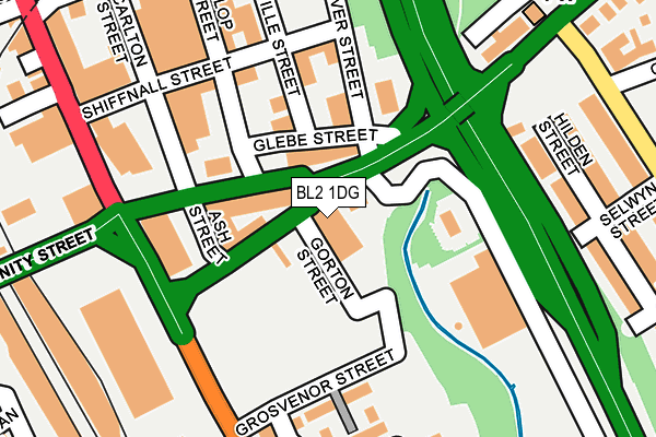 BL2 1DG map - OS OpenMap – Local (Ordnance Survey) BL2 1DG map - OS OpenMap – Local (Ordnance Survey)