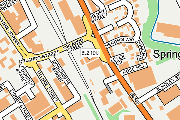 BL2 1DU map - OS OpenMap – Local (Ordnance Survey) BL2 1DU map - OS OpenMap – Local (Ordnance Survey)