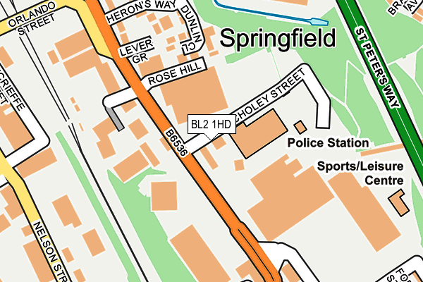 BL2 1HD map - OS OpenMap – Local (Ordnance Survey) BL2 1HD map - OS OpenMap – Local (Ordnance Survey)