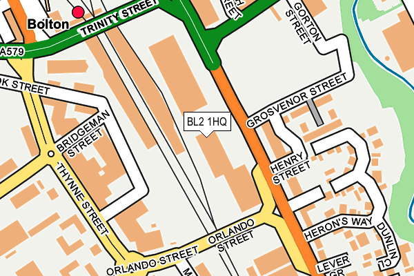 BL2 1HQ map - OS OpenMap – Local (Ordnance Survey) BL2 1HQ map - OS OpenMap – Local (Ordnance Survey)
