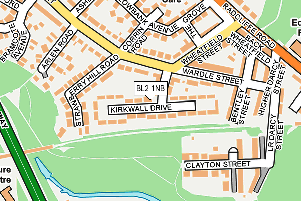 BL2 1NB map - OS OpenMap – Local (Ordnance Survey) BL2 1NB map - OS OpenMap – Local (Ordnance Survey)