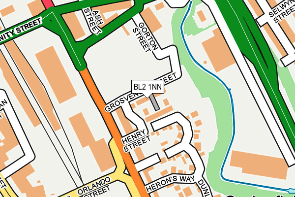 BL2 1NN map - OS OpenMap – Local (Ordnance Survey) BL2 1NN map - OS OpenMap – Local (Ordnance Survey)