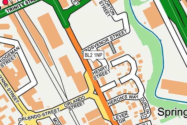 BL2 1NP map - OS OpenMap – Local (Ordnance Survey) BL2 1NP map - OS OpenMap – Local (Ordnance Survey)