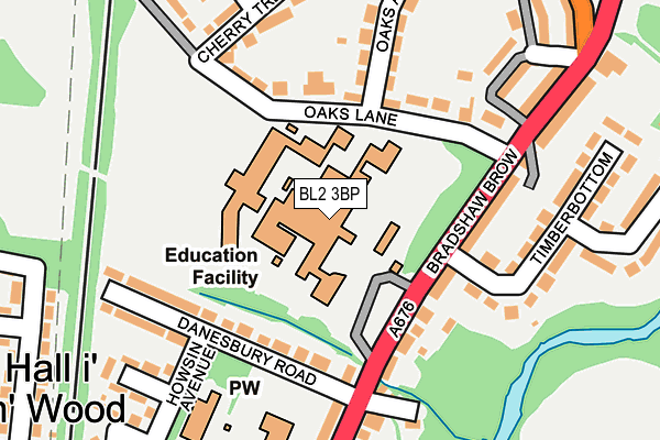 BL2 3BP map - OS OpenMap – Local (Ordnance Survey) BL2 3BP map - OS OpenMap – Local (Ordnance Survey)