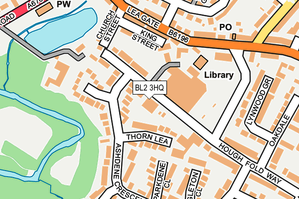 BL2 3HQ map - OS OpenMap – Local (Ordnance Survey) BL2 3HQ map - OS OpenMap – Local (Ordnance Survey)