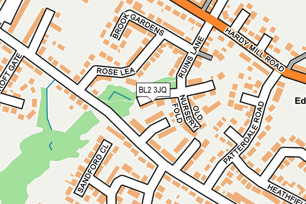 BL2 3JQ map - OS OpenMap – Local (Ordnance Survey) BL2 3JQ map - OS OpenMap – Local (Ordnance Survey)
