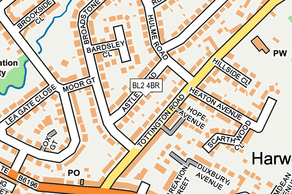 BL2 4BR map - OS OpenMap – Local (Ordnance Survey) BL2 4BR map - OS OpenMap – Local (Ordnance Survey)