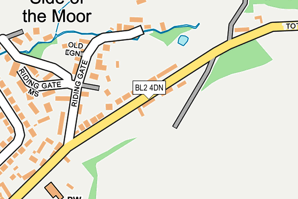 BL2 4DN map - OS OpenMap – Local (Ordnance Survey) BL2 4DN map - OS OpenMap – Local (Ordnance Survey)