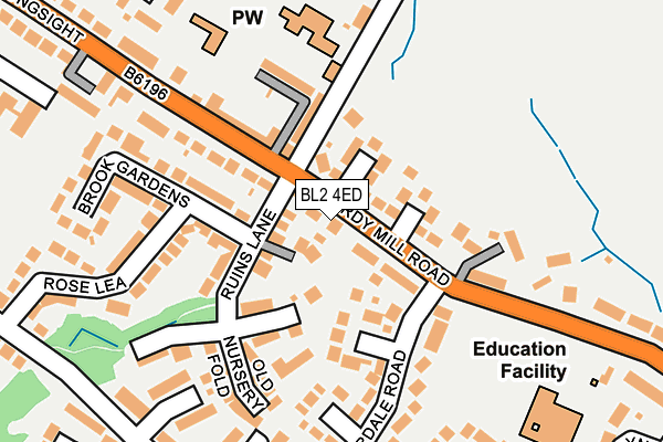 BL2 4ED map - OS OpenMap – Local (Ordnance Survey) BL2 4ED map - OS OpenMap – Local (Ordnance Survey)