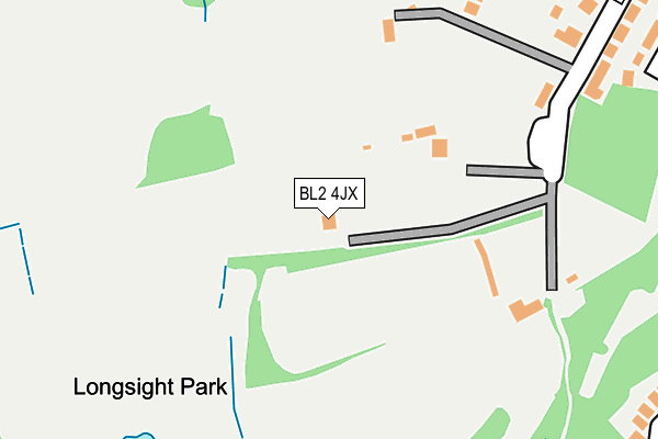 BL2 4JX map - OS OpenMap – Local (Ordnance Survey) BL2 4JX map - OS OpenMap – Local (Ordnance Survey)