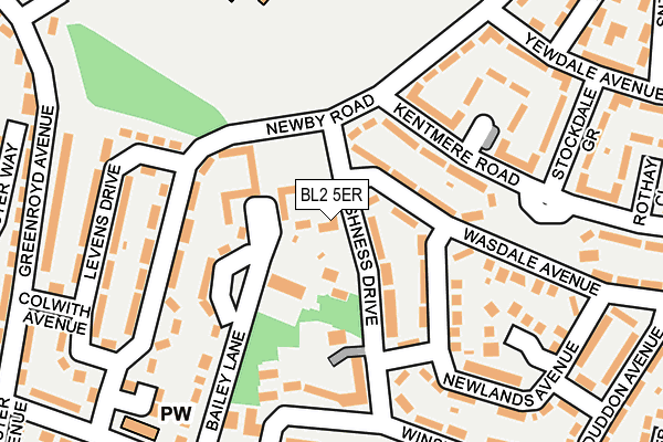 BL2 5ER map - OS OpenMap – Local (Ordnance Survey) BL2 5ER map - OS OpenMap – Local (Ordnance Survey)