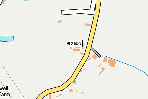 BL2 5QN map - OS OpenMap – Local (Ordnance Survey) BL2 5QN map - OS OpenMap – Local (Ordnance Survey)
