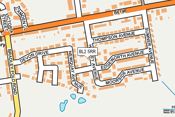 BL2 5RR map - OS OpenMap – Local (Ordnance Survey) BL2 5RR map - OS OpenMap – Local (Ordnance Survey)