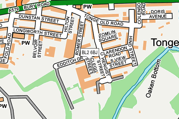 BL2 6BJ map - OS OpenMap – Local (Ordnance Survey) BL2 6BJ map - OS OpenMap – Local (Ordnance Survey)