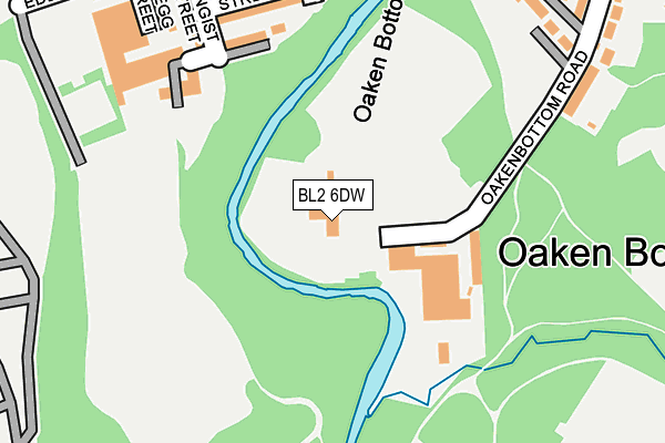 BL2 6DW map - OS OpenMap – Local (Ordnance Survey) BL2 6DW map - OS OpenMap – Local (Ordnance Survey)