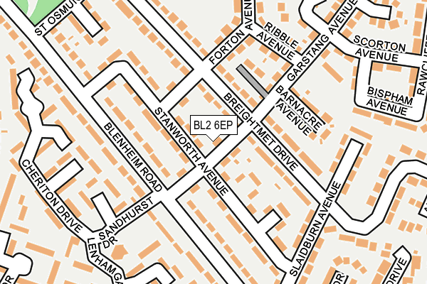 BL2 6EP map - OS OpenMap – Local (Ordnance Survey) BL2 6EP map - OS OpenMap – Local (Ordnance Survey)