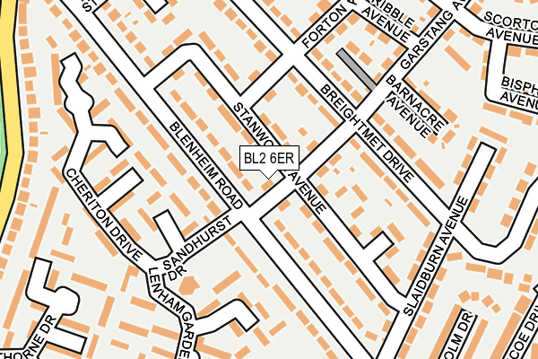 BL2 6ER map - OS OpenMap – Local (Ordnance Survey) BL2 6ER map - OS OpenMap – Local (Ordnance Survey)