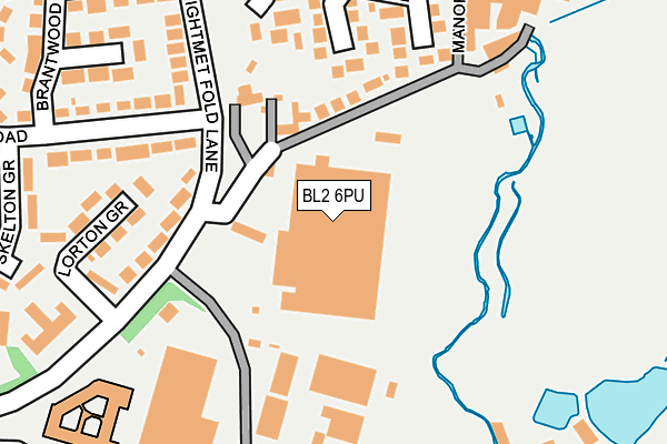 BL2 6PU map - OS OpenMap – Local (Ordnance Survey) BL2 6PU map - OS OpenMap – Local (Ordnance Survey)