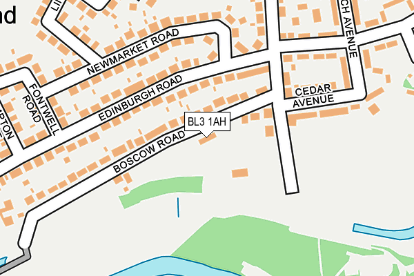 BL3 1AH map - OS OpenMap – Local (Ordnance Survey) BL3 1AH map - OS OpenMap – Local (Ordnance Survey)