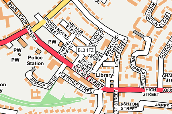 BL3 1FZ map - OS OpenMap – Local (Ordnance Survey) BL3 1FZ map - OS OpenMap – Local (Ordnance Survey)