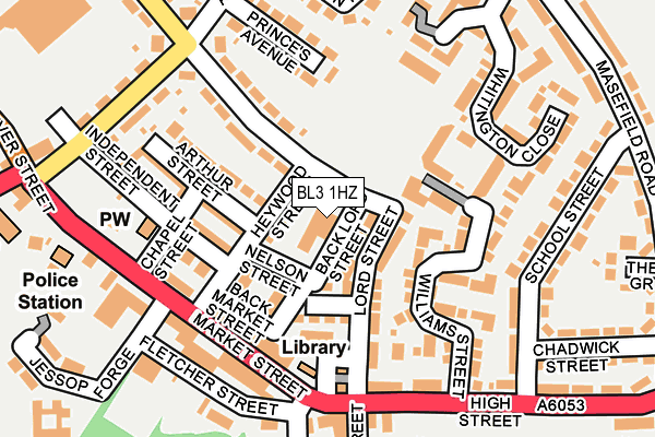 BL3 1HZ map - OS OpenMap – Local (Ordnance Survey) BL3 1HZ map - OS OpenMap – Local (Ordnance Survey)
