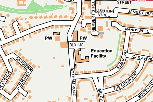 BL3 1JG map - OS OpenMap – Local (Ordnance Survey) BL3 1JG map - OS OpenMap – Local (Ordnance Survey)