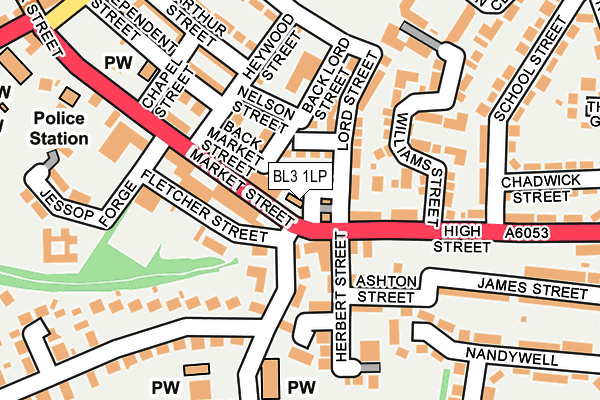 BL3 1LP map - OS OpenMap – Local (Ordnance Survey) BL3 1LP map - OS OpenMap – Local (Ordnance Survey)