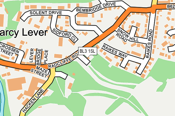 BL3 1SL map - OS OpenMap – Local (Ordnance Survey) BL3 1SL map - OS OpenMap – Local (Ordnance Survey)