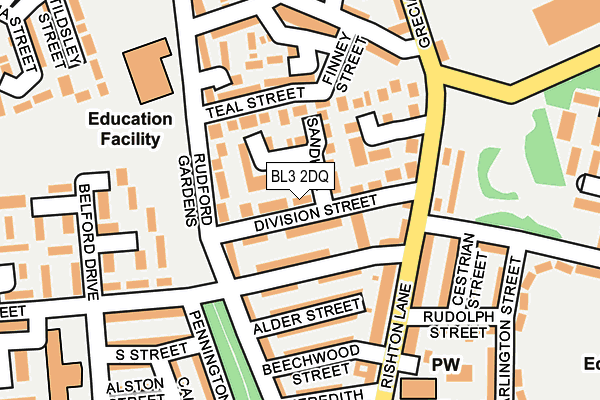 BL3 2DQ map - OS OpenMap – Local (Ordnance Survey) BL3 2DQ map - OS OpenMap – Local (Ordnance Survey)