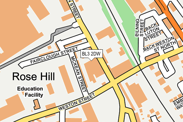 BL3 2DW map - OS OpenMap – Local (Ordnance Survey) BL3 2DW map - OS OpenMap – Local (Ordnance Survey)