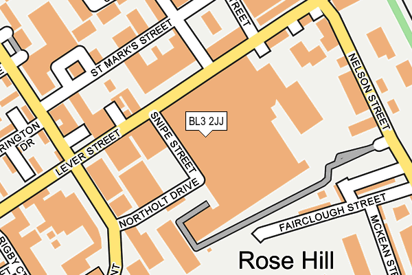 BL3 2JJ map - OS OpenMap – Local (Ordnance Survey) BL3 2JJ map - OS OpenMap – Local (Ordnance Survey)