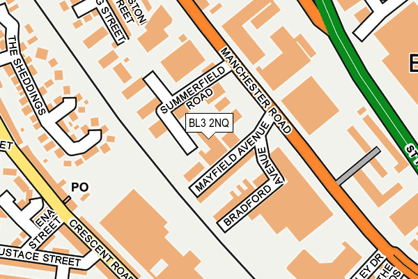 BL3 2NQ map - OS OpenMap – Local (Ordnance Survey) BL3 2NQ map - OS OpenMap – Local (Ordnance Survey)