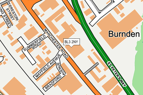 BL3 2NY map - OS OpenMap – Local (Ordnance Survey) BL3 2NY map - OS OpenMap – Local (Ordnance Survey)