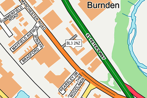 BL3 2NZ map - OS OpenMap – Local (Ordnance Survey) BL3 2NZ map - OS OpenMap – Local (Ordnance Survey)