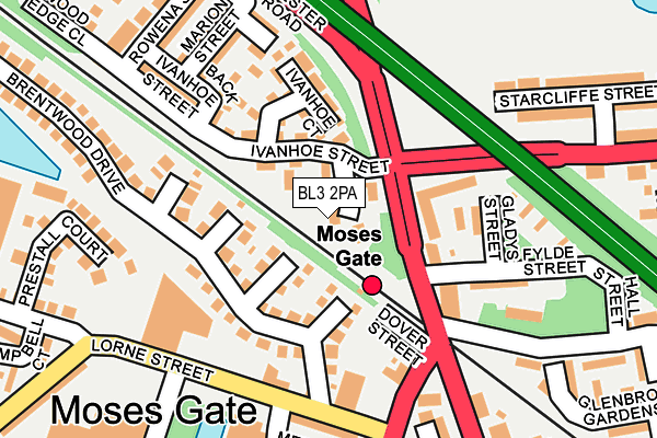 BL3 2PA map - OS OpenMap – Local (Ordnance Survey) BL3 2PA map - OS OpenMap – Local (Ordnance Survey)