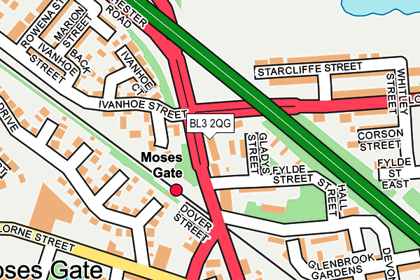 BL3 2QG map - OS OpenMap – Local (Ordnance Survey) BL3 2QG map - OS OpenMap – Local (Ordnance Survey)