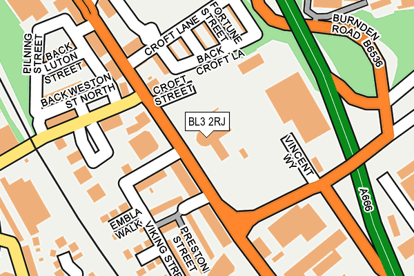 BL3 2RJ map - OS OpenMap – Local (Ordnance Survey) BL3 2RJ map - OS OpenMap – Local (Ordnance Survey)