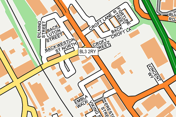 BL3 2RY map - OS OpenMap – Local (Ordnance Survey) BL3 2RY map - OS OpenMap – Local (Ordnance Survey)