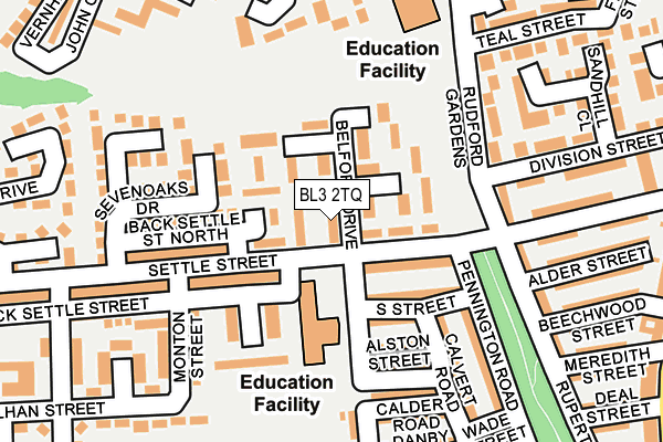 BL3 2TQ map - OS OpenMap – Local (Ordnance Survey) BL3 2TQ map - OS OpenMap – Local (Ordnance Survey)