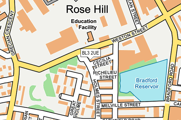 BL3 2UE map - OS OpenMap – Local (Ordnance Survey) BL3 2UE map - OS OpenMap – Local (Ordnance Survey)