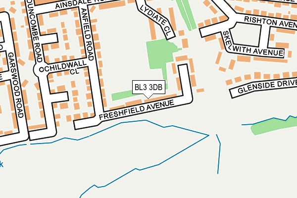 BL3 3DB map - OS OpenMap – Local (Ordnance Survey) BL3 3DB map - OS OpenMap – Local (Ordnance Survey)