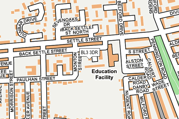 BL3 3DR map - OS OpenMap – Local (Ordnance Survey) BL3 3DR map - OS OpenMap – Local (Ordnance Survey)