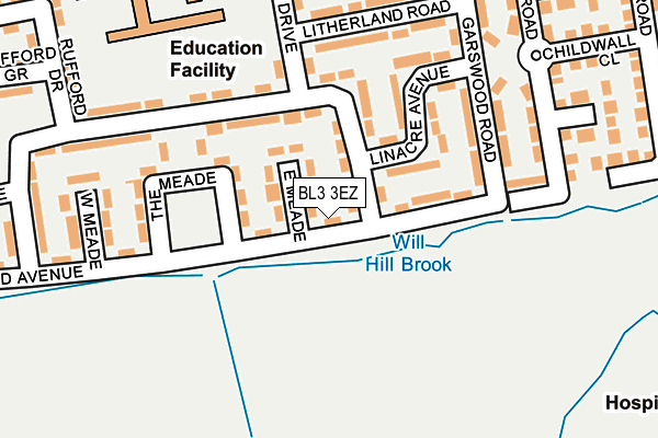 BL3 3EZ map - OS OpenMap – Local (Ordnance Survey) BL3 3EZ map - OS OpenMap – Local (Ordnance Survey)