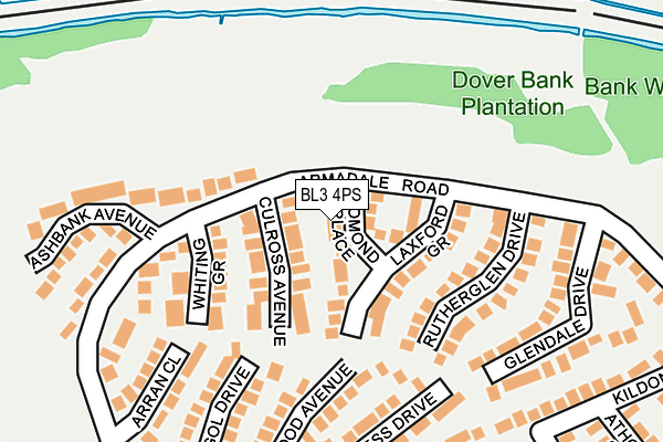 BL3 4PS map - OS OpenMap – Local (Ordnance Survey) BL3 4PS map - OS OpenMap – Local (Ordnance Survey)